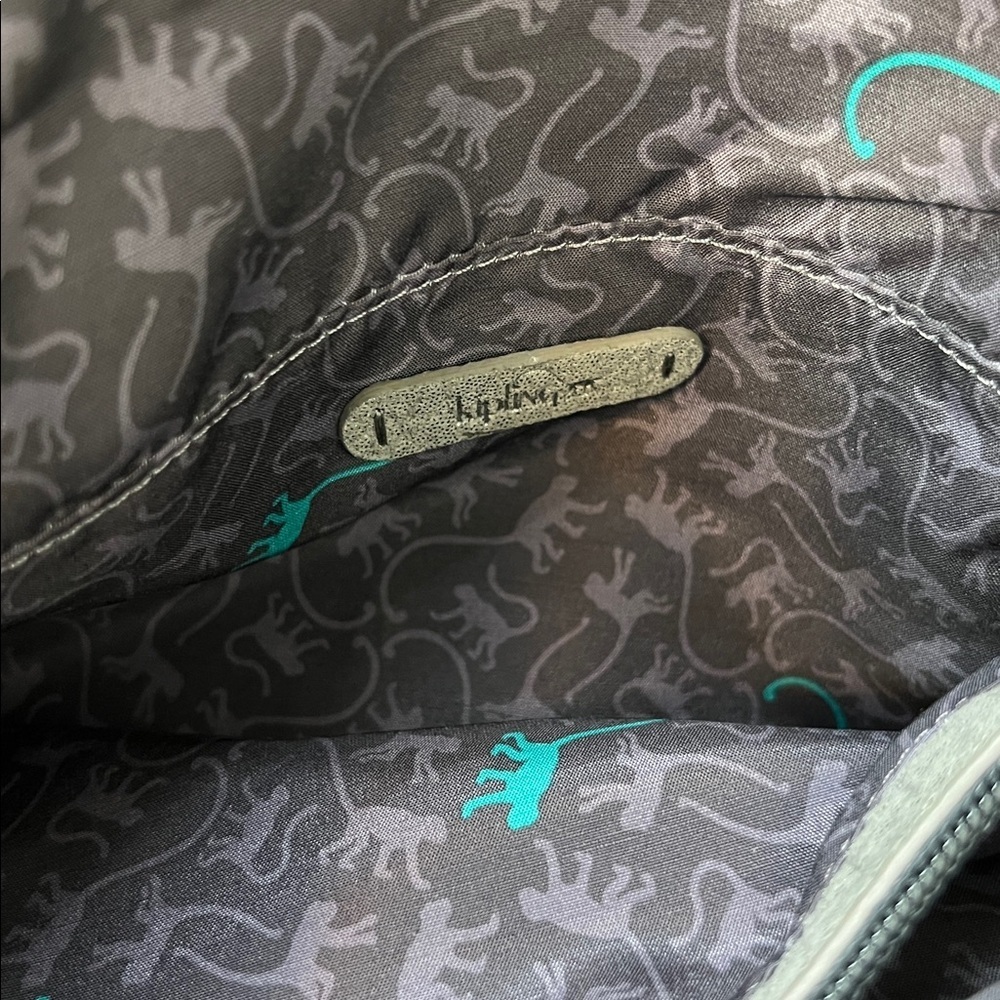 Kipling Crossbody Bag Leather Metallic Gray - Picture 14 of 16